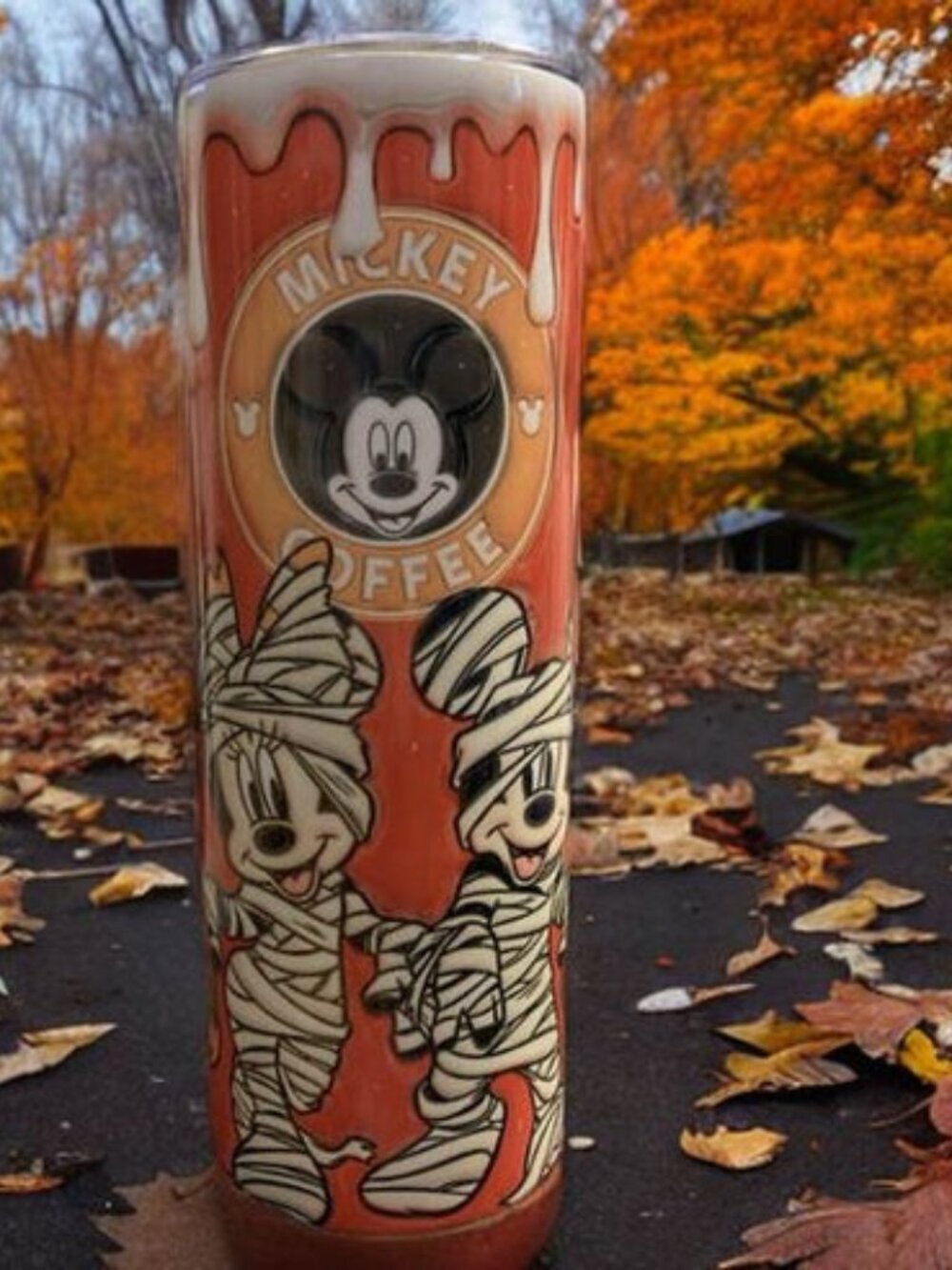 Fall Mickey Coffee Tumbler